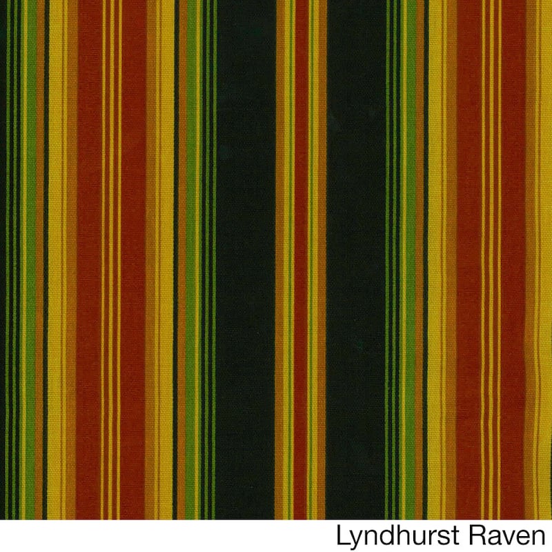 Blazing Needles 48-inch All-Weather Bench Cushion - Lyndhurst Raven