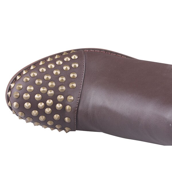 studded toe ankle boots