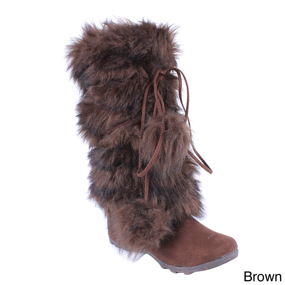 Tara Black Shearling-Lined Boot