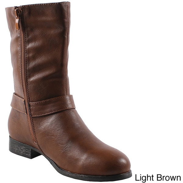 mid calf riding boots womens