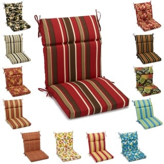 Blazing Needles 20 X 42 Indoor/Outdoor Sectioned Chair Cushion