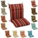 preview thumbnail 1 of 12, 20-inch by 42-inch Three-section Outdoor Seat/Back Chair Cushion
