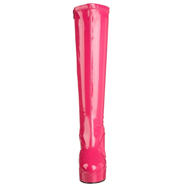 pink gogo boots womens