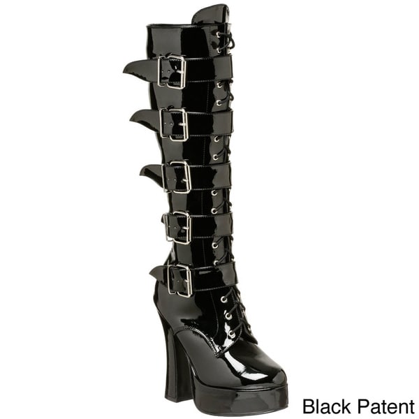 Shop Pleaser Women's 'Electra-2042' Lace-up and Buckled Knee-high Boots ...