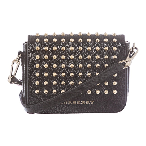 Burberry Studded London Leather Berkeley Crossbody Bag  