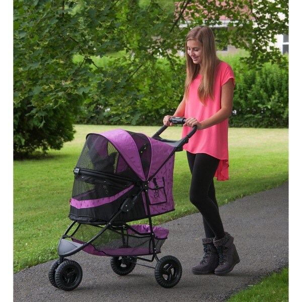 Black//Purple, Pet Gear Weather Cover for No-Zip Special Edition Pet Stroller
