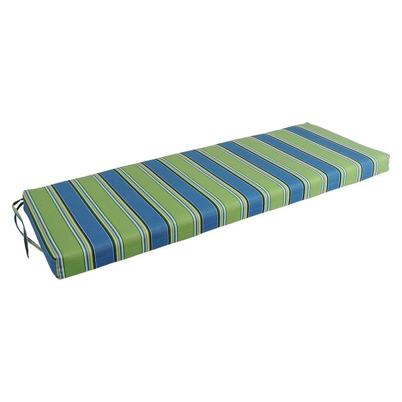 Blazing Needles 54-inch All-Weather Bench Cushion - Haliwell Caribbean