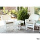 Shop 3-piece White Wicker Bistro Set - Free Shipping Today - Overstock ...