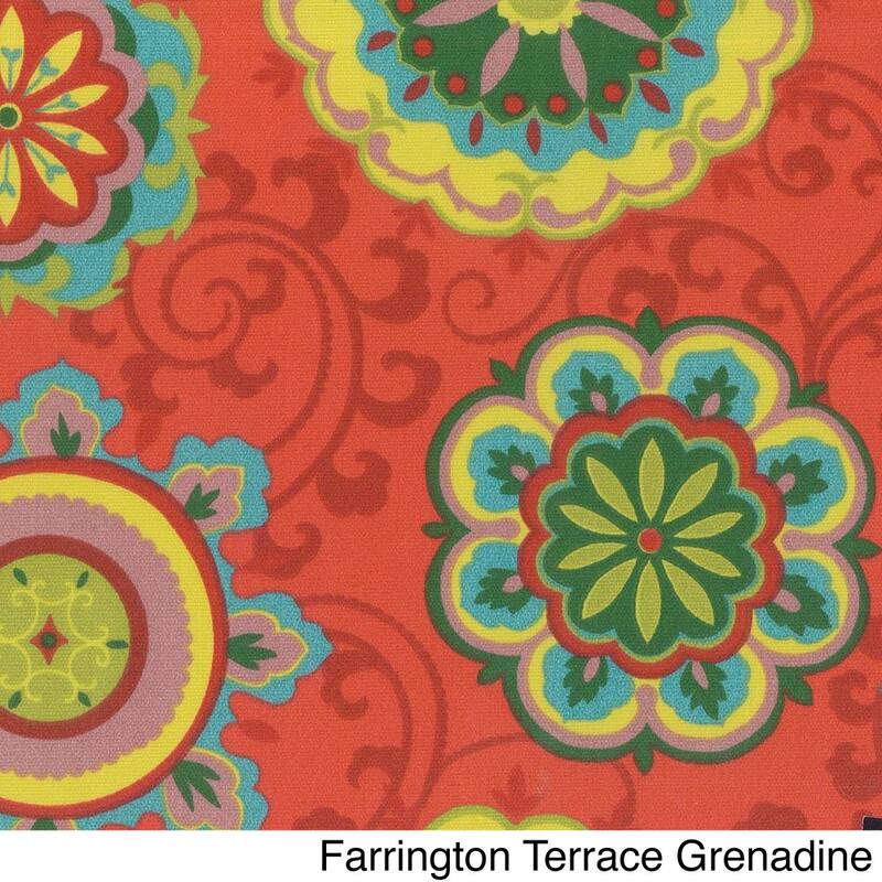 44-inch Indoor/Outdoor Papasan Cushion (Cushion Only) - Farrington Terrace Grenadine