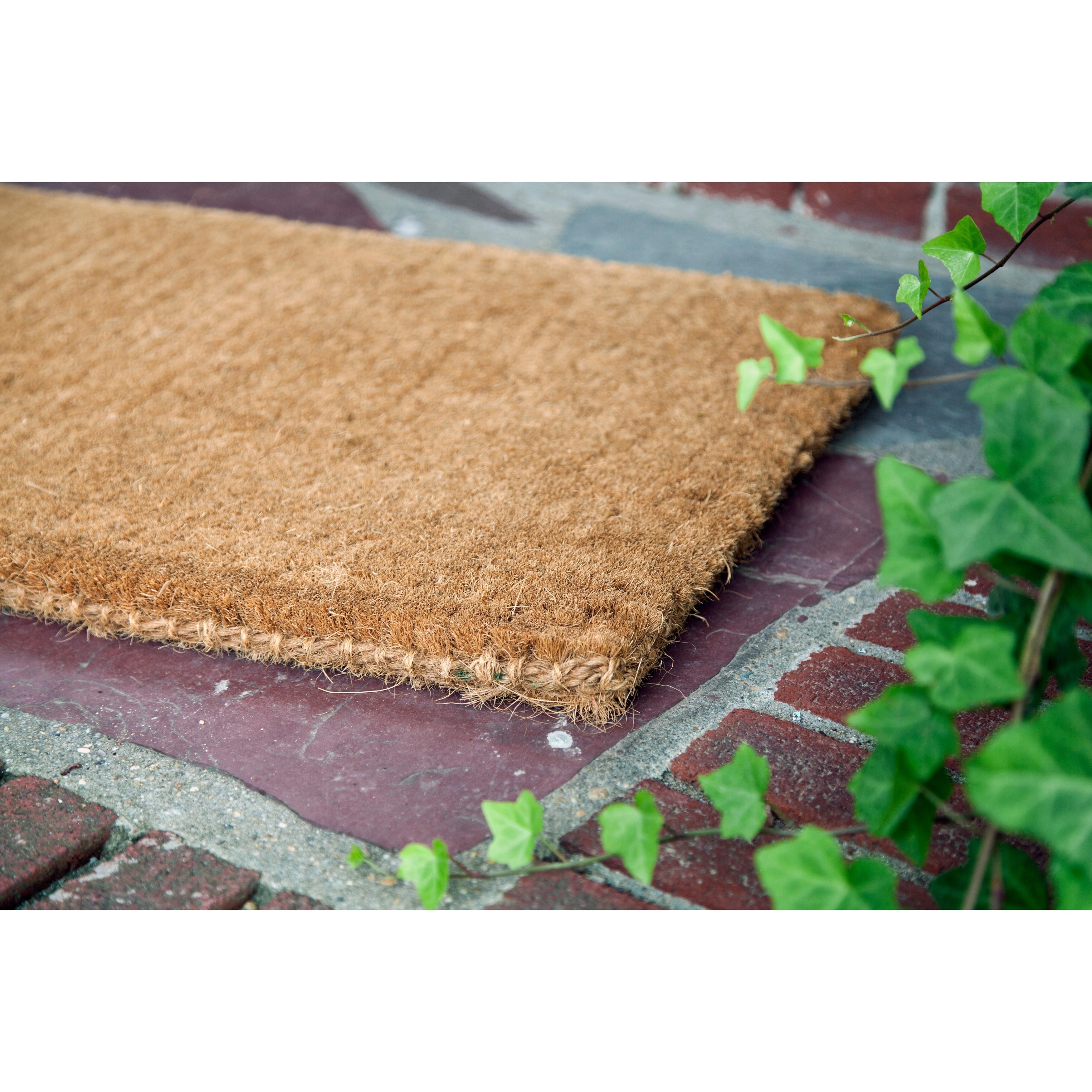 Shop Blank Thick Hand Woven Coir Doormat Free Shipping Today