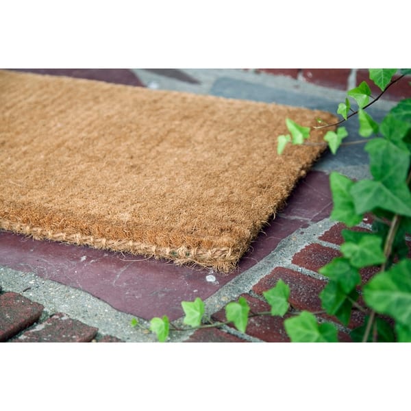 Shop Blank Thick Hand Woven Coir Doormat Free Shipping