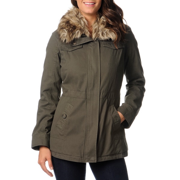 Mo-ka Women's Cotton Canvas Anorak Jacket - Free Shipping Today ...