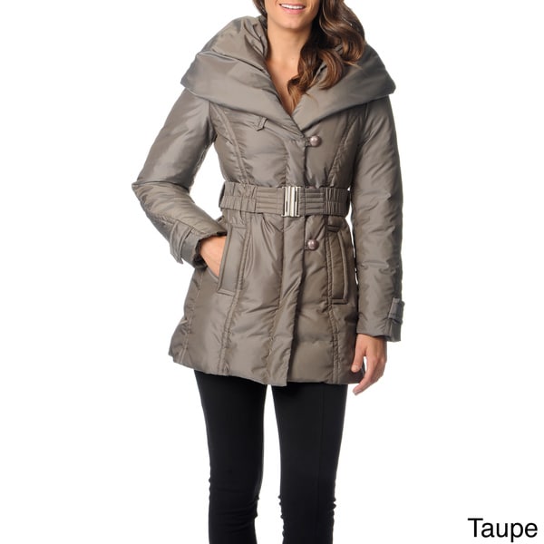 Shop Ivanka Trump Women's Down Hooded Jacket - Overstock - 8369056