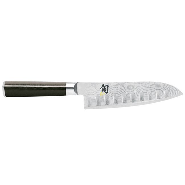 Shun DM0718 Classic Hollow Ground Santoku, 7 inch