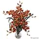Option Large Cymbidium W/Vase Arrangement - Burgundy