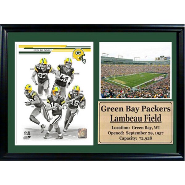 Shop 2013 Green Bay Packers 12x18 Photo Stat Frame Free Shipping