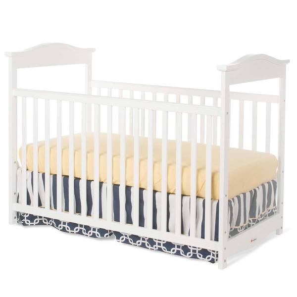 slide 1 of 1, Foundations The Princeton Clear Choice Full Size Crib in White