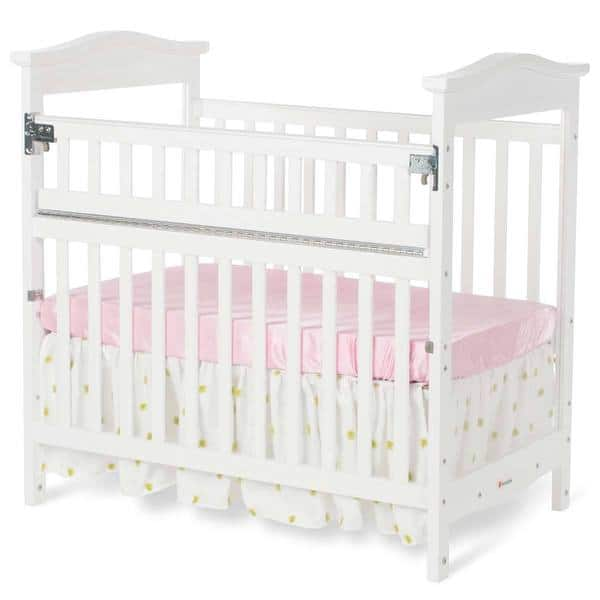 slide 1 of 1, Foundations The Princeton Clear Choice Mini Crib in White