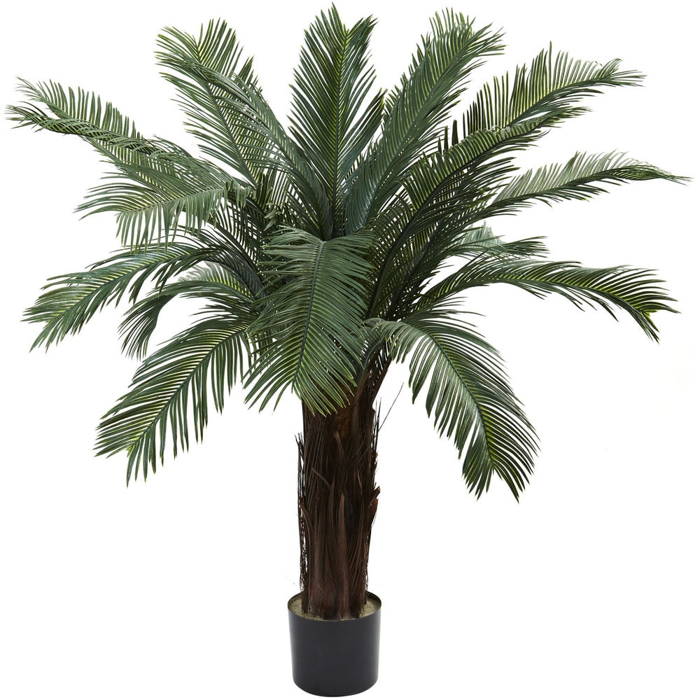 Nearly Natural 4-ft. Indoor/Outdoor Faux Cycas Tree - Green