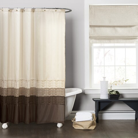 Copper Grove Wareham Wheat/ Taupe/ Chocolate Shower Curtain