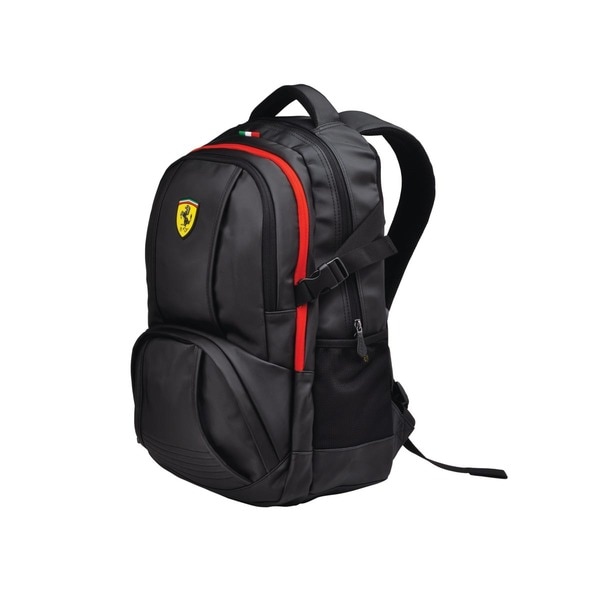 Ferrari Black Travel Backpack - Free Shipping Today - Overstock.com ...