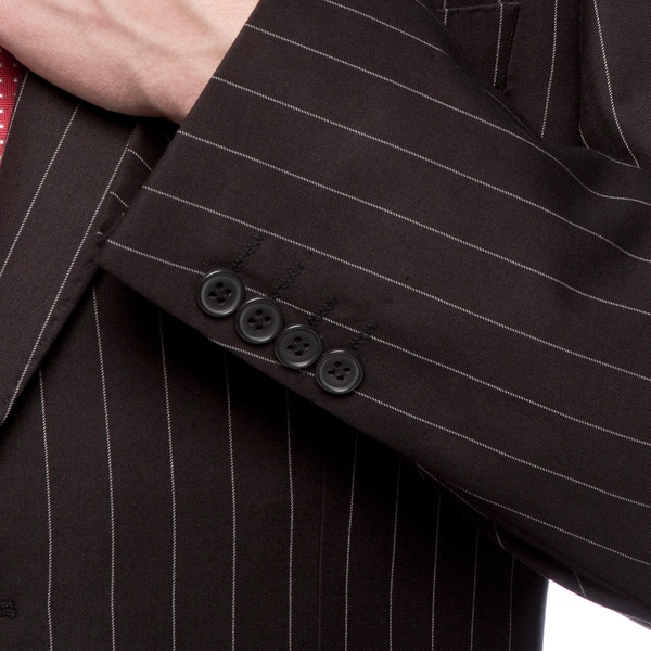 Tailored Modern Fit 2-Button Suit Flat Front