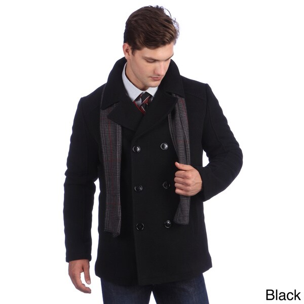 Shop Kenneth Cole Reaction Men's Double Breasted Wool Car Coat ...