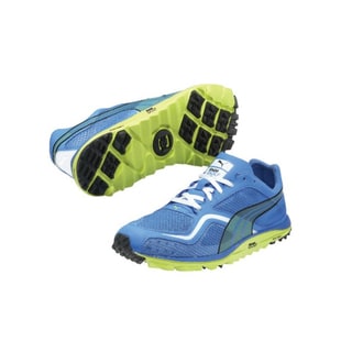 Puma Faas Lite Mesh Men's Spikeless Blue/ Lime Golf Shoes Puma Men's Golf Shoes