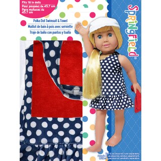 Springfield Collection Polka Dot Swimsuit-Navy - Overstock - 8372379