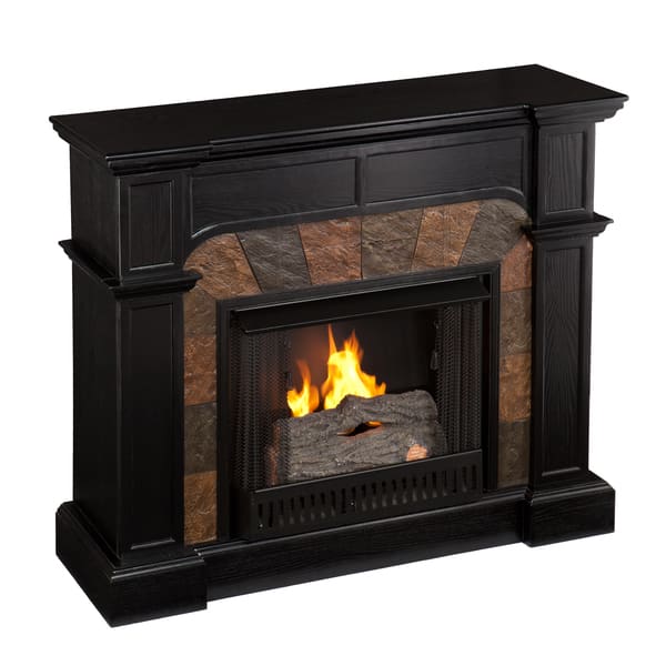 Shop Upton Home Hollandale Ebony Gel Fuel Fireplace Free