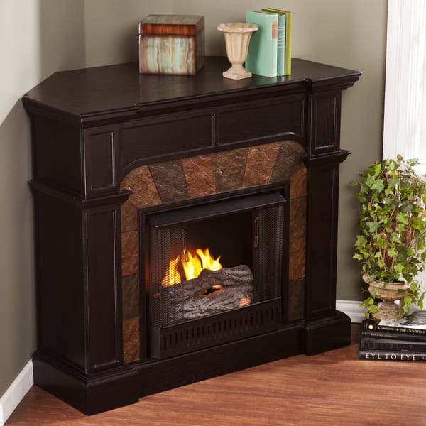 Shop Upton Home Hollandale Ebony Gel Fuel Fireplace Free