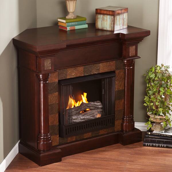 Shop Upton Home Blanchard Espresso Gel Fuel Fireplace Free