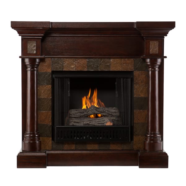 Shop Upton Home Blanchard Espresso Gel Fuel Fireplace Free