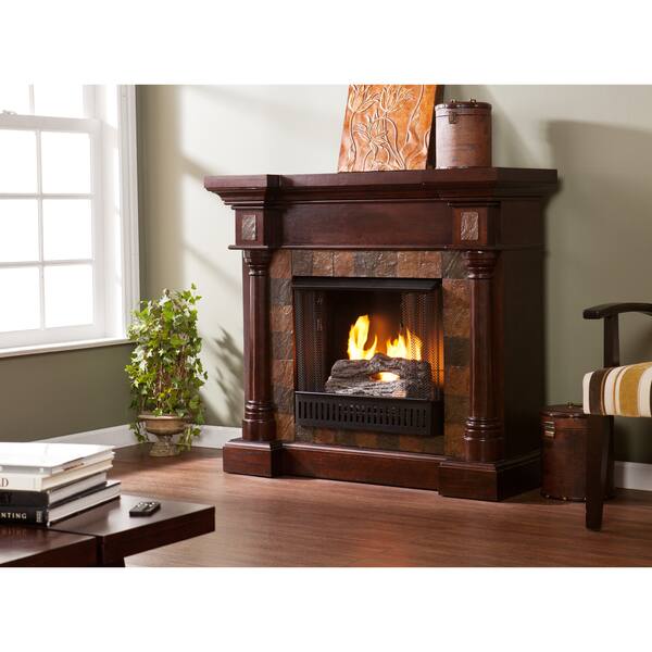 Shop Upton Home Blanchard Espresso Gel Fuel Fireplace Free