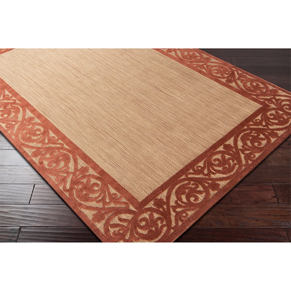 Woven Natural Olefin Transitional Bercleah Rug (88 X 12)