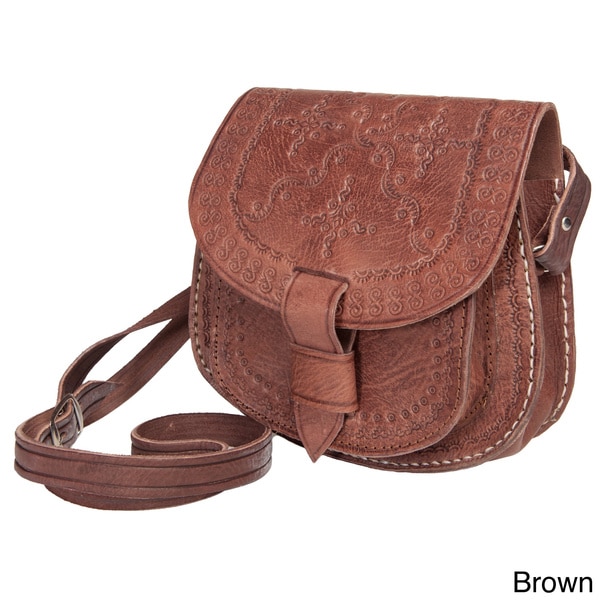 Zagora Leather Cross body Bag (Morocco) Leather Bags