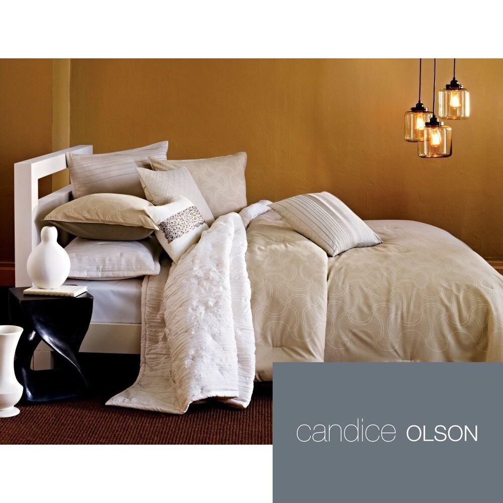 Shop Candice Olson Loft Satori 3 Piece Comforter Set And Euro Sham