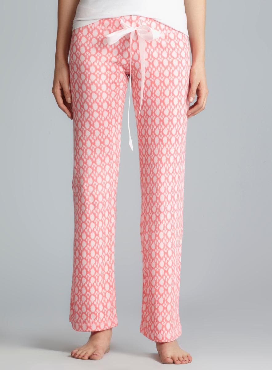 Tart Pink Tie Front Pajama Pants - 15678411 - Overstock.com Shopping ...