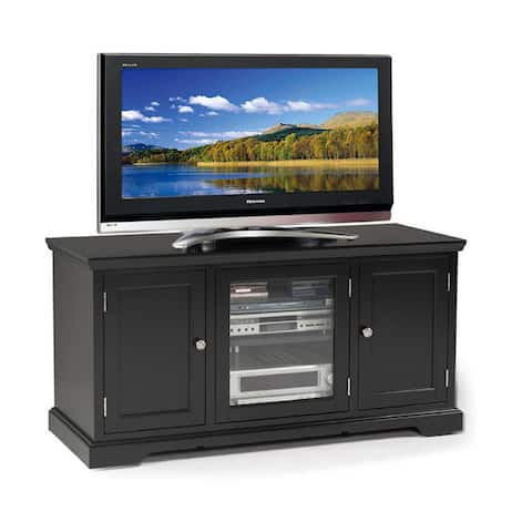 Hardwood Black 50-inch TV Stand