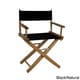preview thumbnail 6 of 18, American Trails Extra-Wide Premium 18-inch Director's Chair natural frame/ black canvas