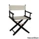 preview thumbnail 10 of 18, American Trails Extra-Wide Premium 18-inch Director's Chair black frame/ natural canvas