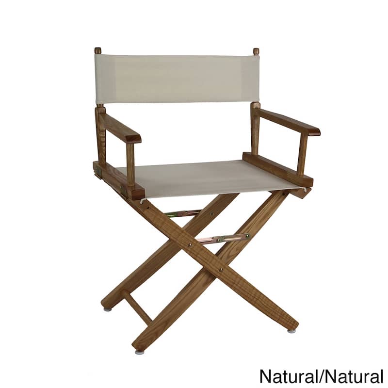 American Trails Extra-Wide Premium 18-inch Director's Chair - natural frame/ natural canvas