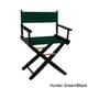 preview thumbnail 13 of 18, American Trails Extra-Wide Premium 18-inch Director's Chair black frame/ hunter green canvas