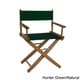 preview thumbnail 7 of 18, American Trails Extra-Wide Premium 18-inch Director's Chair natural frame/ hunter green canvas