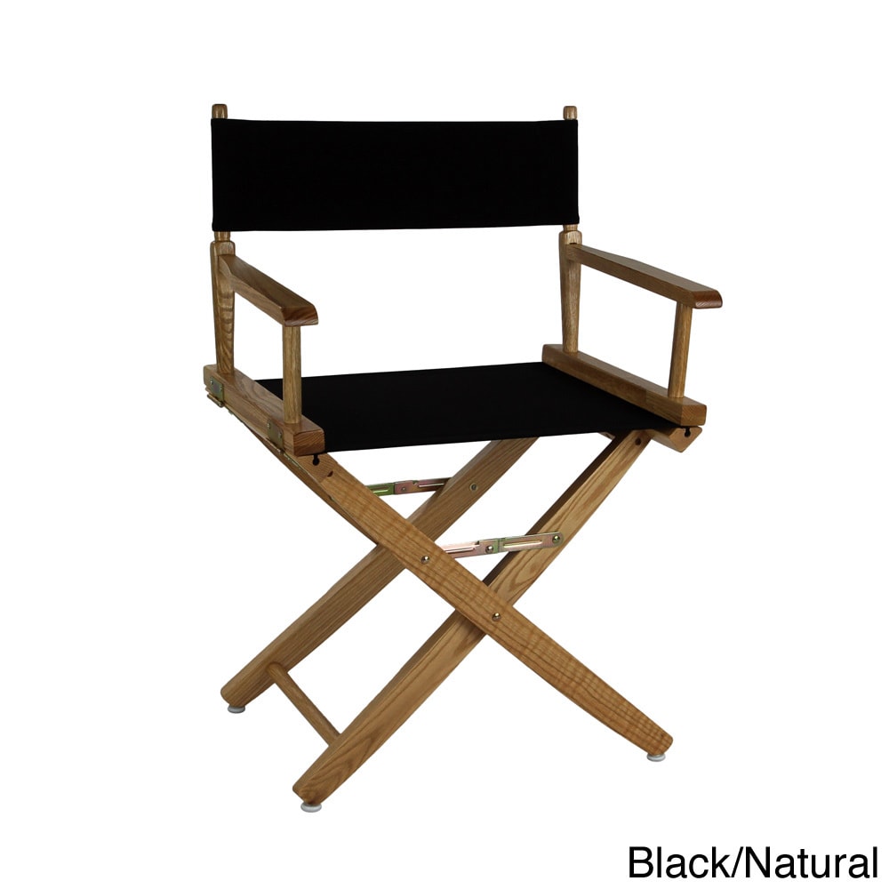 Extra wide 18 inch Premium American Oak Directors Chair