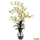 preview thumbnail 2 of 2, Nearly Natural Dendrobium Orchid Vase Arrangement Decorative Plant