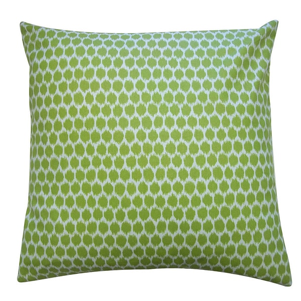 Handmade Splotch Lime Pillow - 20" x 20"