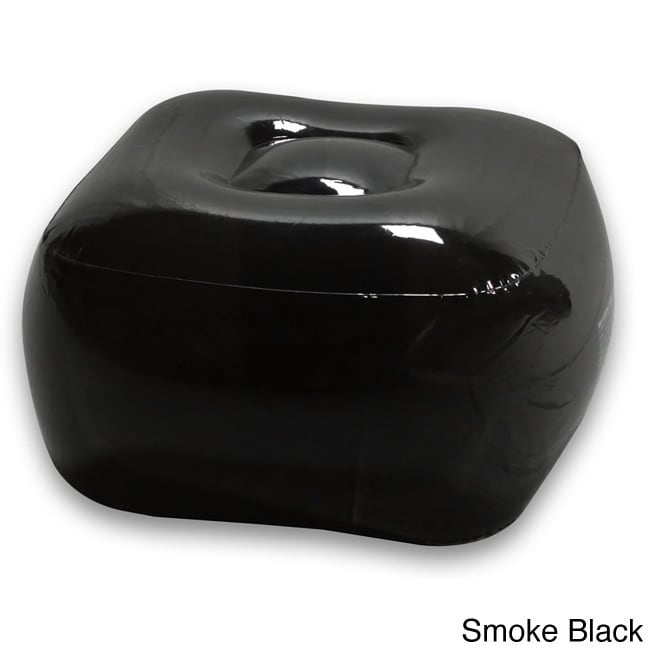 Smoke Black Inflatable Bubble Ottoman