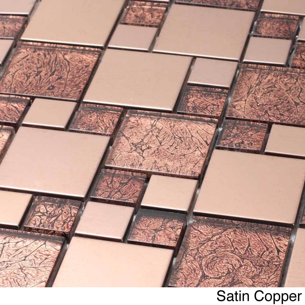 Venetian Glass/ Aluminum Tile