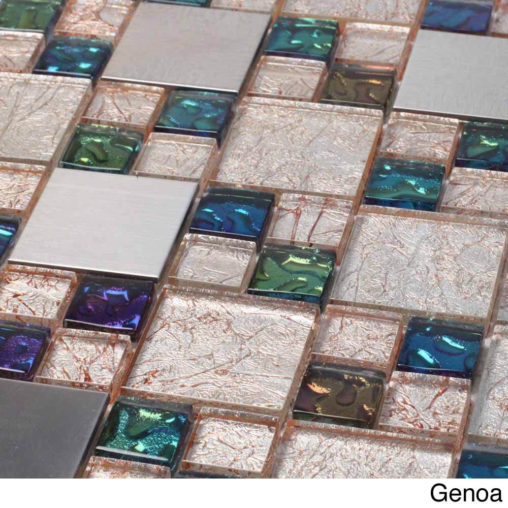 Venetian Glass/ Aluminum Tile